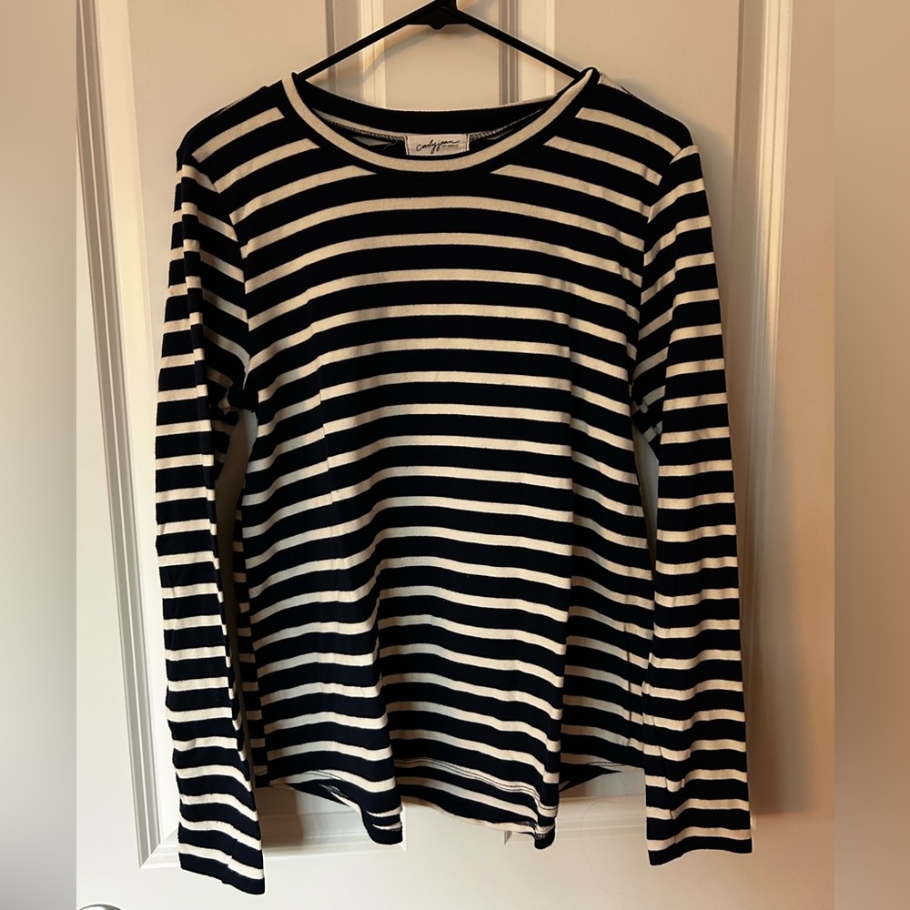 CJLA Navy Striped Tee